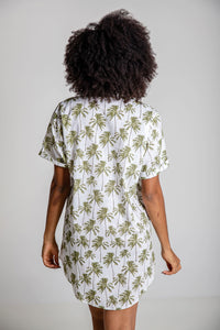 Chemise Floral Palm Day by Day P - M - G 100% Algodão