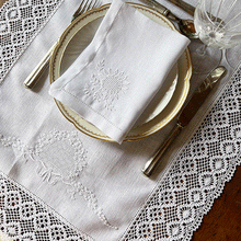 Load image into Gallery viewer, Centerpiece | Placemat Double Sieve Lace Bobbin 50x1.60mt 