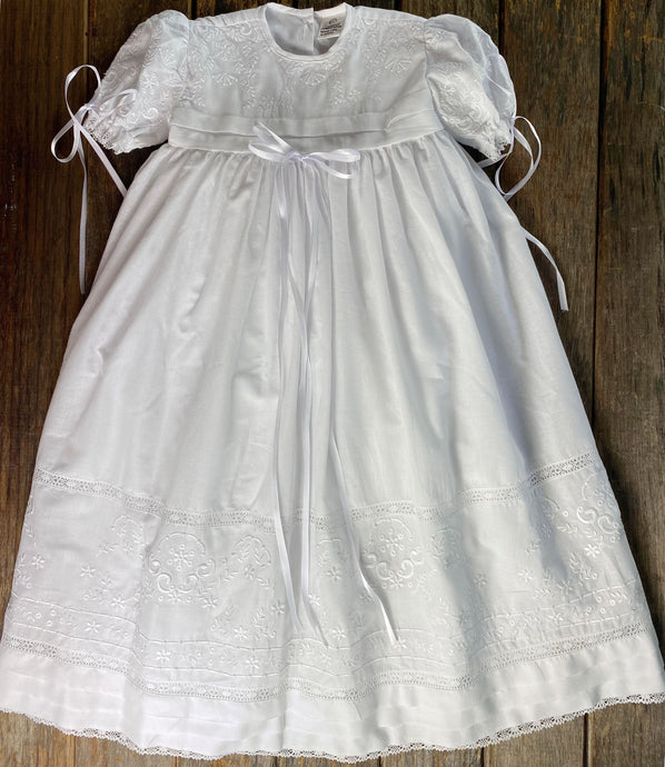 Royalty Christening Outfit embroidered 100% cotton