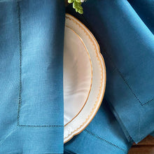Load image into Gallery viewer, Prusia Blue Napkin 100% linen 50x50cm unit