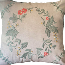 Load image into Gallery viewer, Embroidered Leaves Cushion Cover 45x45cm