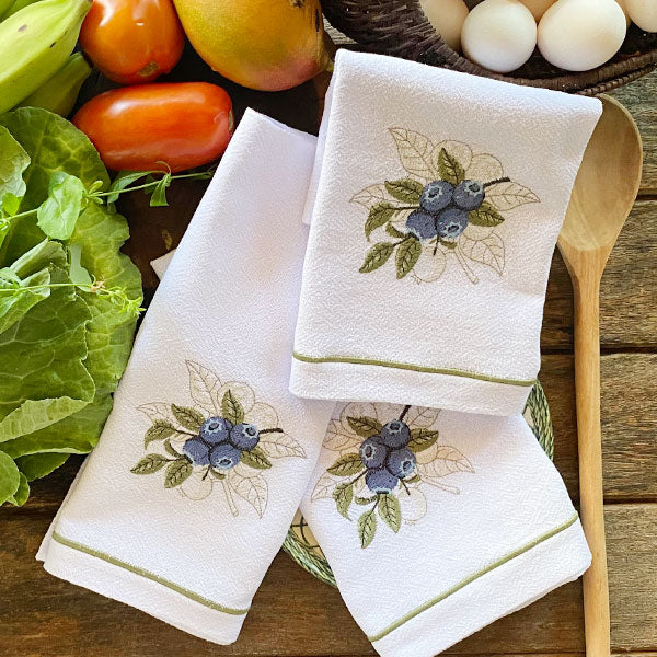 Dish Towel | Blueberry Cup 100% cotton - unit