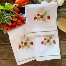 Load image into Gallery viewer, Dish Towel | Strawberry Cup 100% cotton - unit