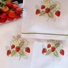 Load image into Gallery viewer, Dish Towel | Strawberry Cup 100% cotton - unit