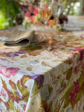 Load image into Gallery viewer, Matame Floral Tablecloth 100% printed linen 1.60x2.70m (without napkin)