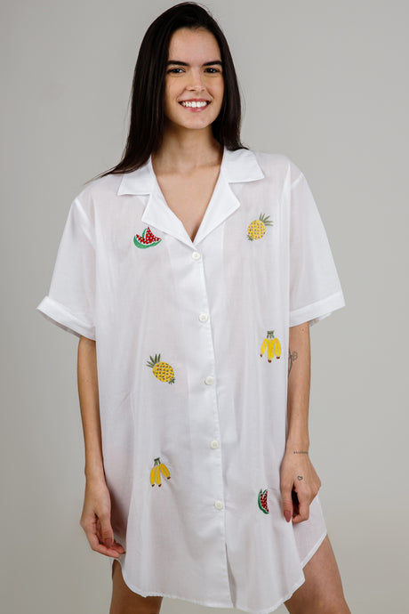 Chemise Day by Day Tropical Fruits 100% cotton PMG