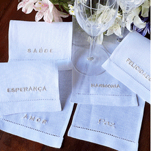 Load image into Gallery viewer, Words Dreams Cocktail Napkin kit 6 units linen