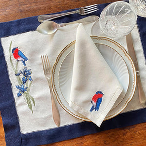 Tropical Bird placemat frame with napkin 