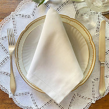 Load image into Gallery viewer, Royal Round Placemat Set 100% linen 40cm with napkin