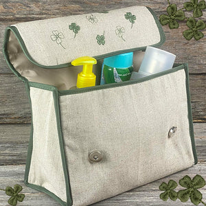Trevos Toiletry Bag Embroidered Toilet Bag with Strap