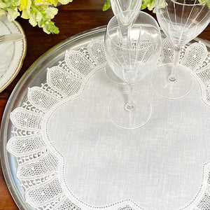 Manual Renaissance Tray Cloth 30cm and 40cm round manual lace