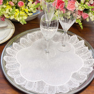 Manual Renaissance Tray Cloth 30cm and 40cm round manual lace