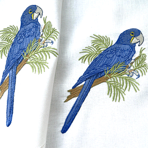 Blue Macaw Towel Towel 42x75cm 100% linen