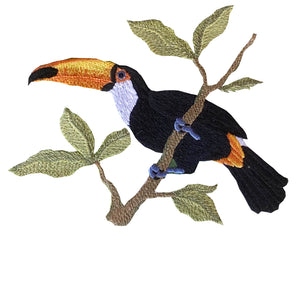 Centerpiece | Embroidered Tropical Toucan Double Placemat 45x1.50m Waterproof