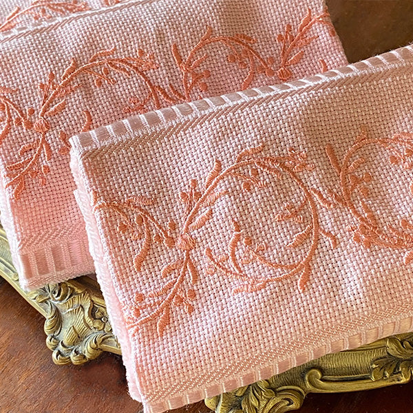 Toalha de Visita Arabesco bordada 100% algodão 30x50cm unidade