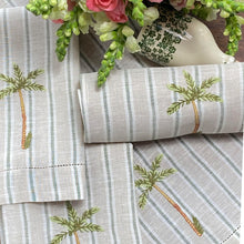 Load image into Gallery viewer, Palmeira Striped Guest Towel 100% linen 26x46cm - unit