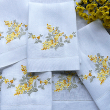 Load image into Gallery viewer, Forget-Me-Not Guest Towel 100% linen 26x45cm - unit